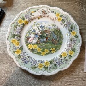 Royal Doulton Jill Barklem Brambly Hedge ‘The Outting’ 8in Plate
